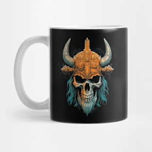 Viking Warrior Skull Mug